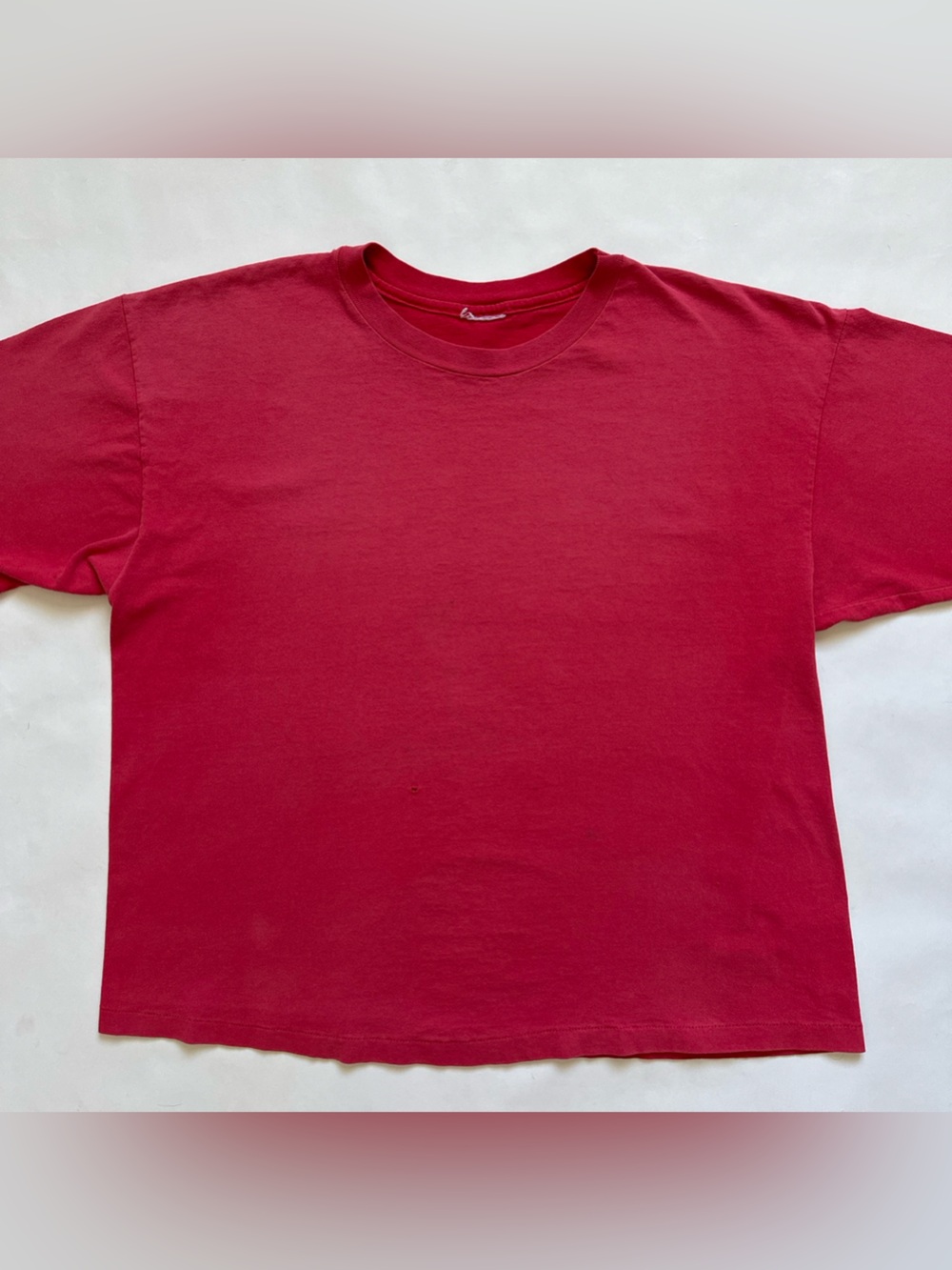 Vintage single stitch tee blank faded short sleeve distressed tshirt